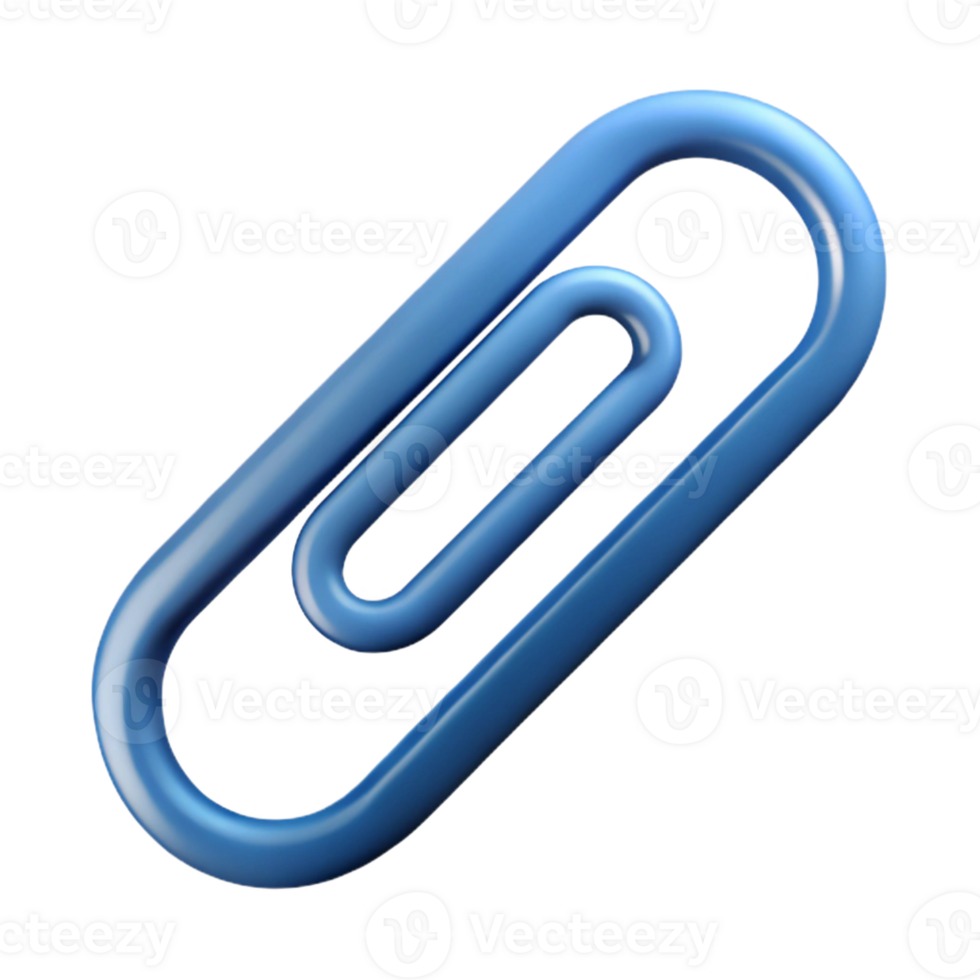 dramatic rare Minimal silhouette of a paperclip. Clean lines, scalable, flat color with Scalable Design. png