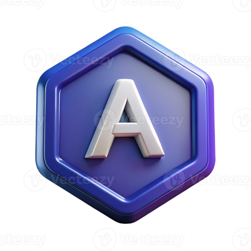 glorious impressionist Pentagon badge with internal pentagon, geometric, flat lavender with Scalable Design. detailed png