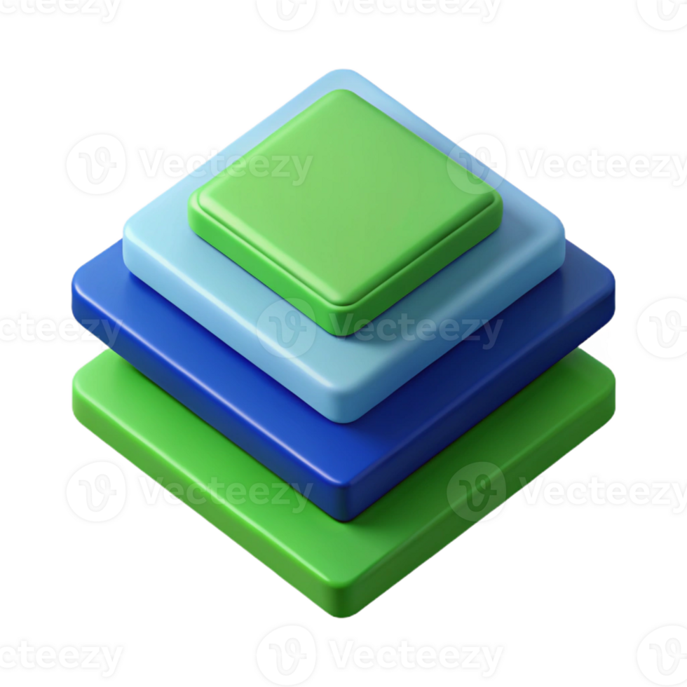 breathtaking bohemian Three overlapping squares, offset, flat blue and green. Clean lines, minimal design with Scalable Design. refined png