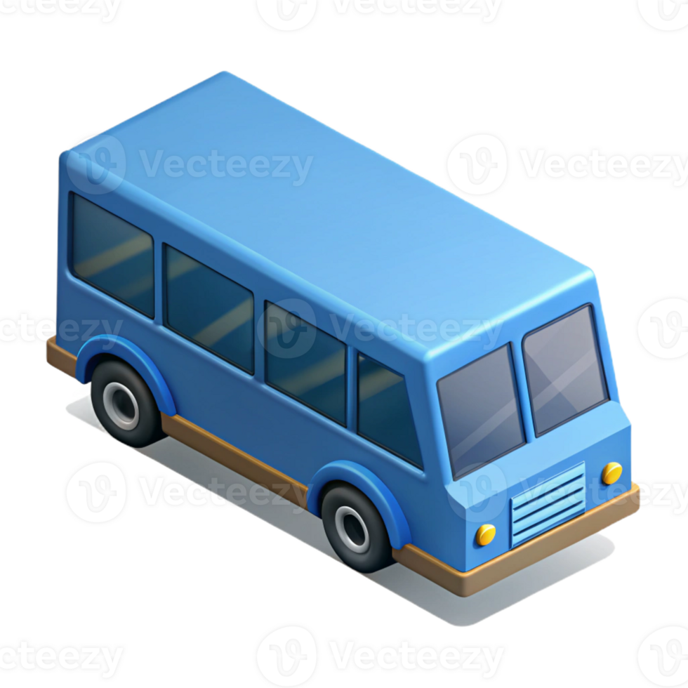 exemplary baroque Isometric bus. Flat color, symmetrical. with Scalable Design. gallery standard png
