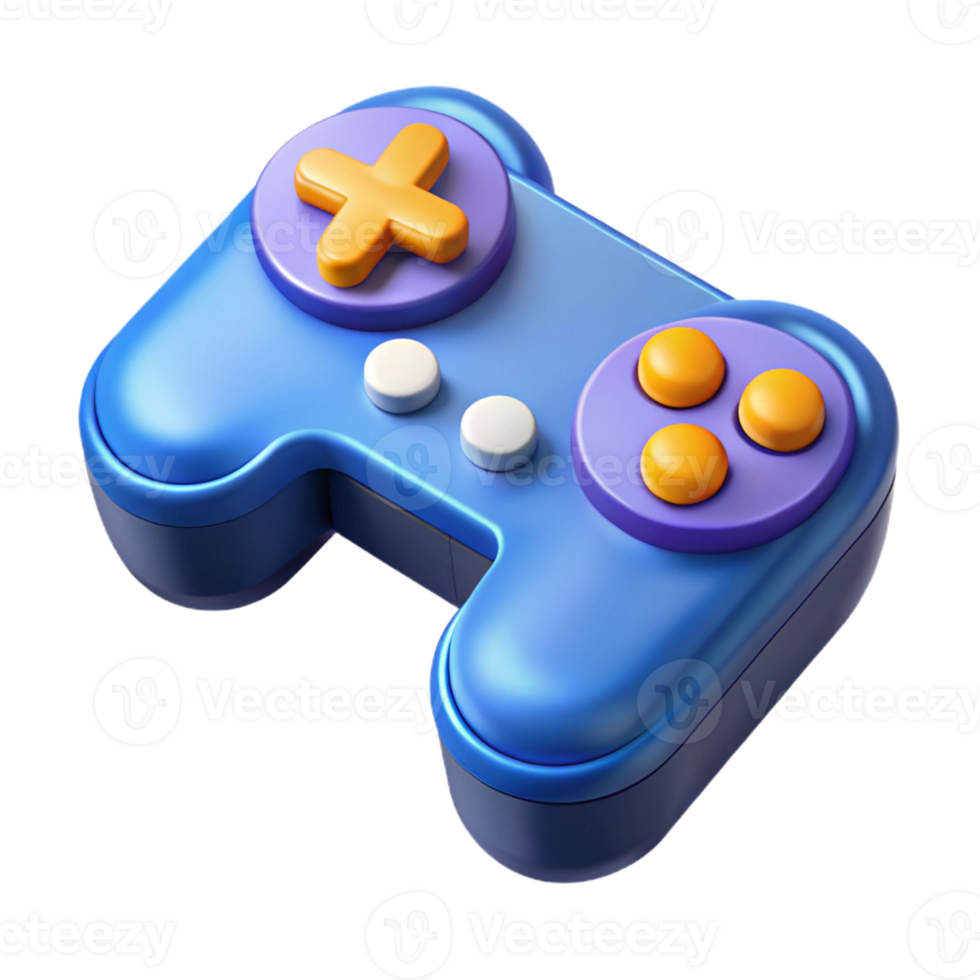 enchanting ethereal urban Crisp edges isometric game controller with Scalable Design. original png