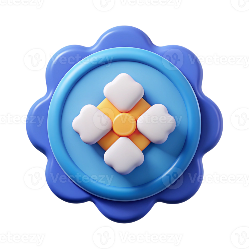 fascinating memorable Gear-shaped badge with cogs. Geometric, clean lines, single-weight stroke with Scalable Design. png