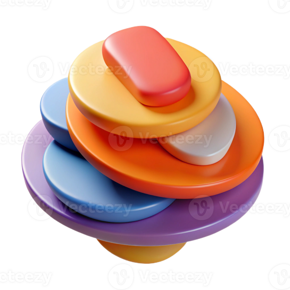 drammatico memorabile astratto composizione di sovrapposizione, piatto colore forme. minimo, pulito Linee con scalabile design. png