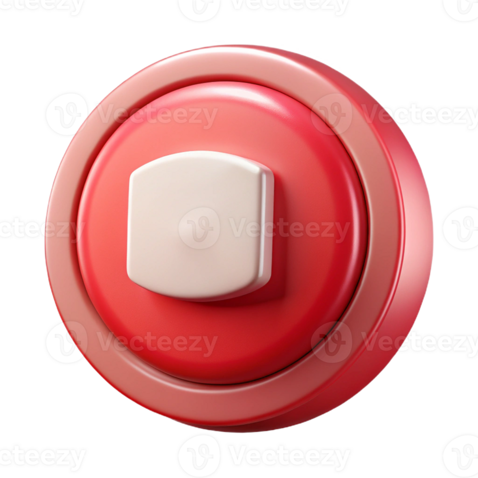 elegant standout Pictogram of a stop button. Crisp edges, symmetrical, clean lines with Scalable Design. png
