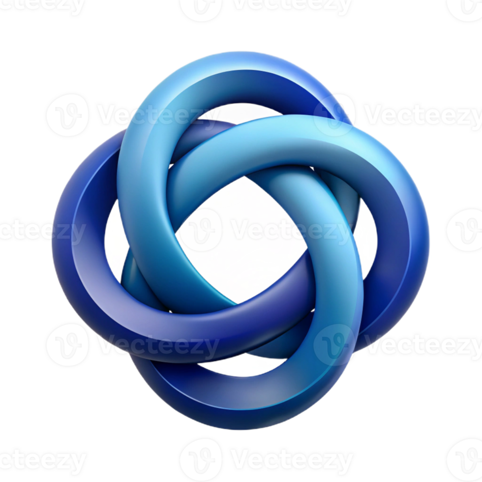 ethereal splendid Geometric, interlocking circles form a logo. Clean lines and crisp edges with Scalable Design. original png