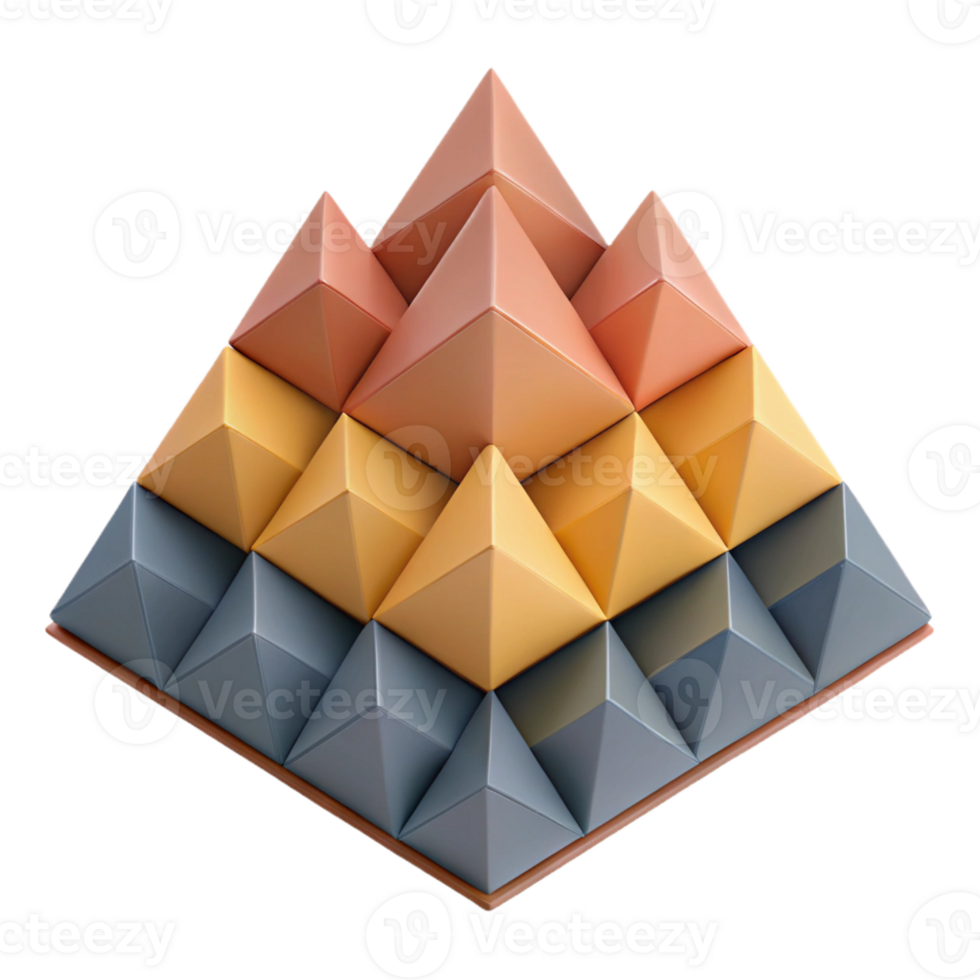 remarkable renaissance Geometric pattern of overlapping triangles. Flat color, clean lines, with Scalable Design. detailed png