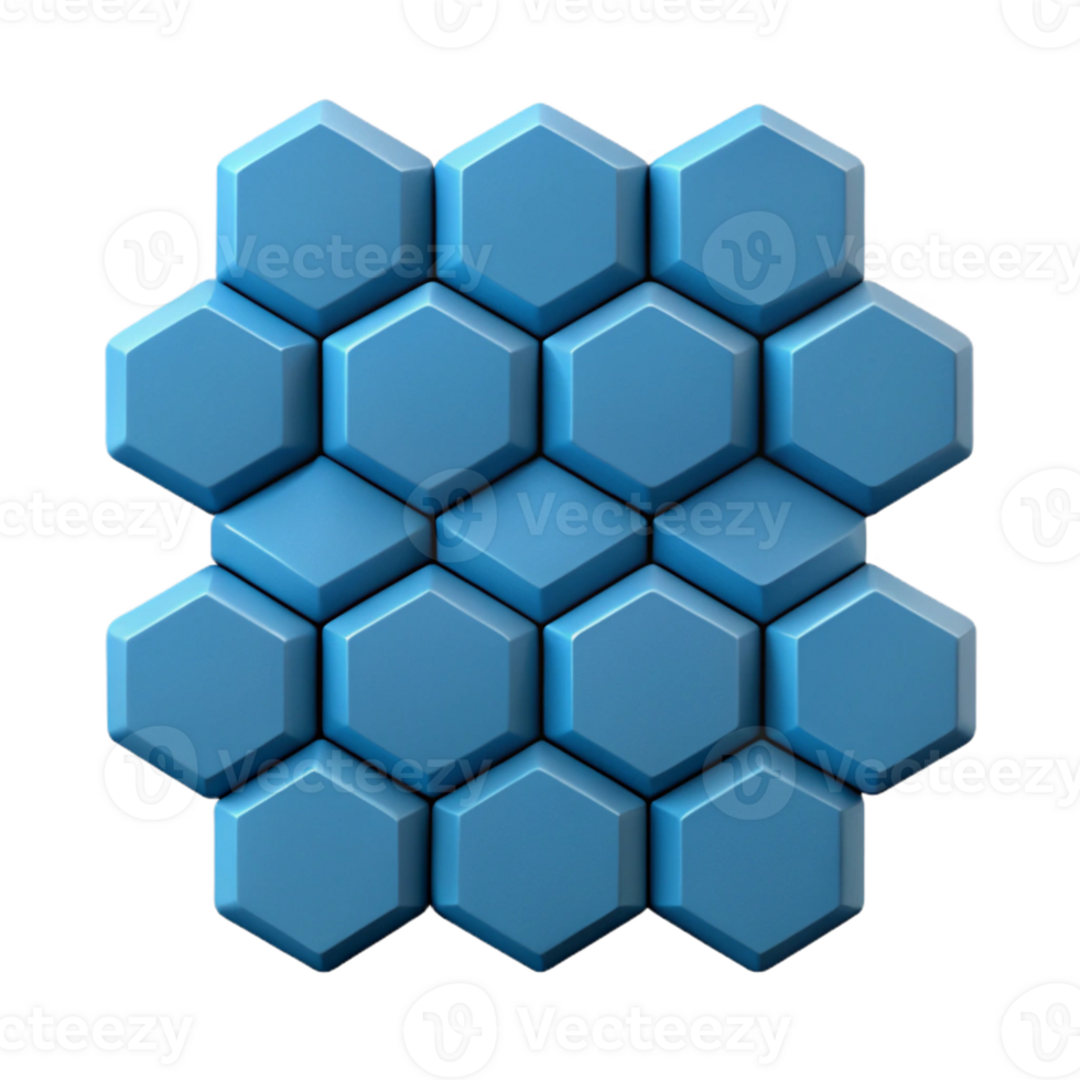 glorious celebrated Geometric pattern of connected hexagons. Minimal, flat color with Scalable Design. png