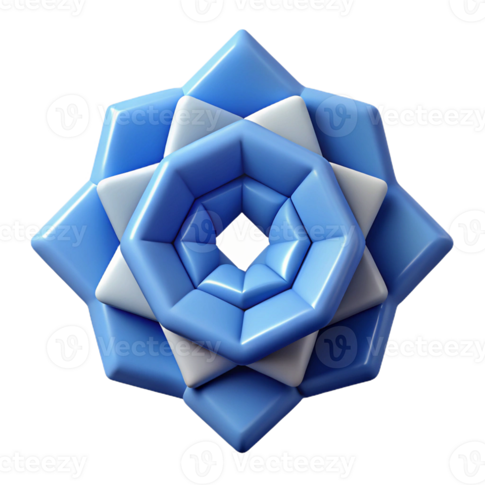 distinguished rustic Rotating squares creating an optical illusion, sharp edges, scalable, flat color with Scalable Design. 4K png