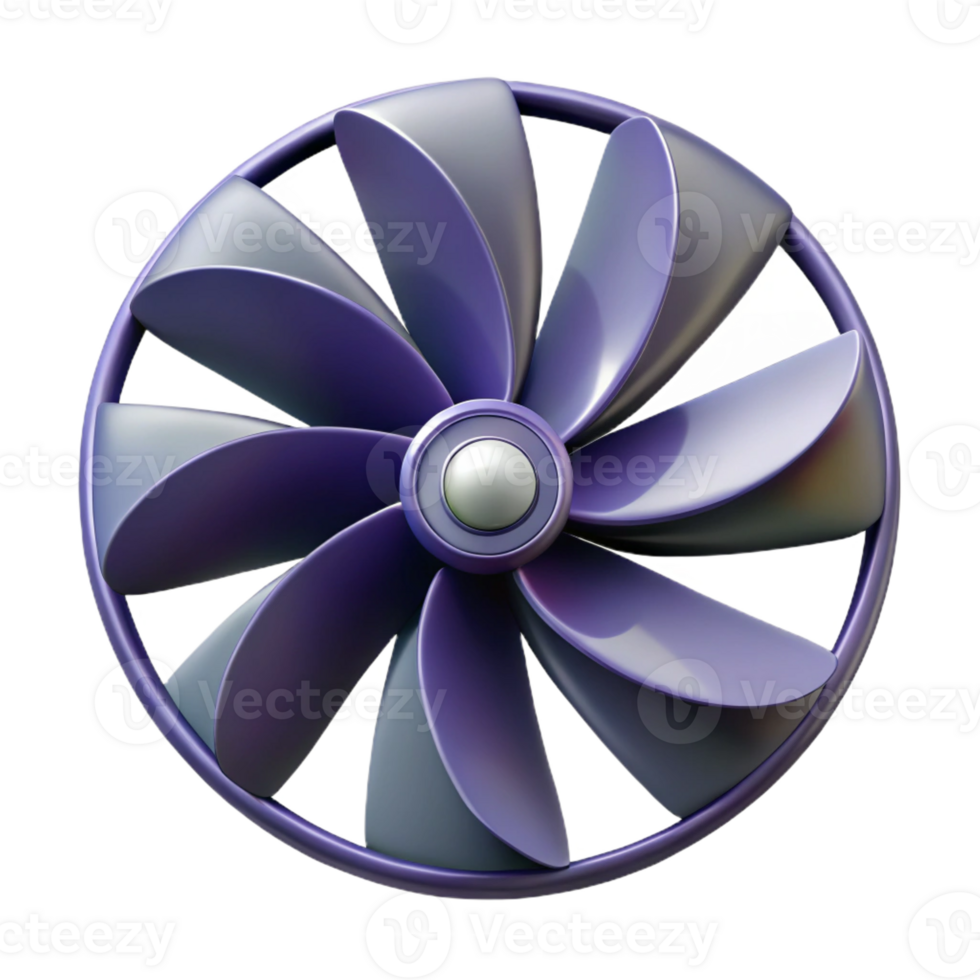 extraordinary reflective futuristic Symmetrical of a fan blade. Crisp edges, with Scalable Design. ultra HD png