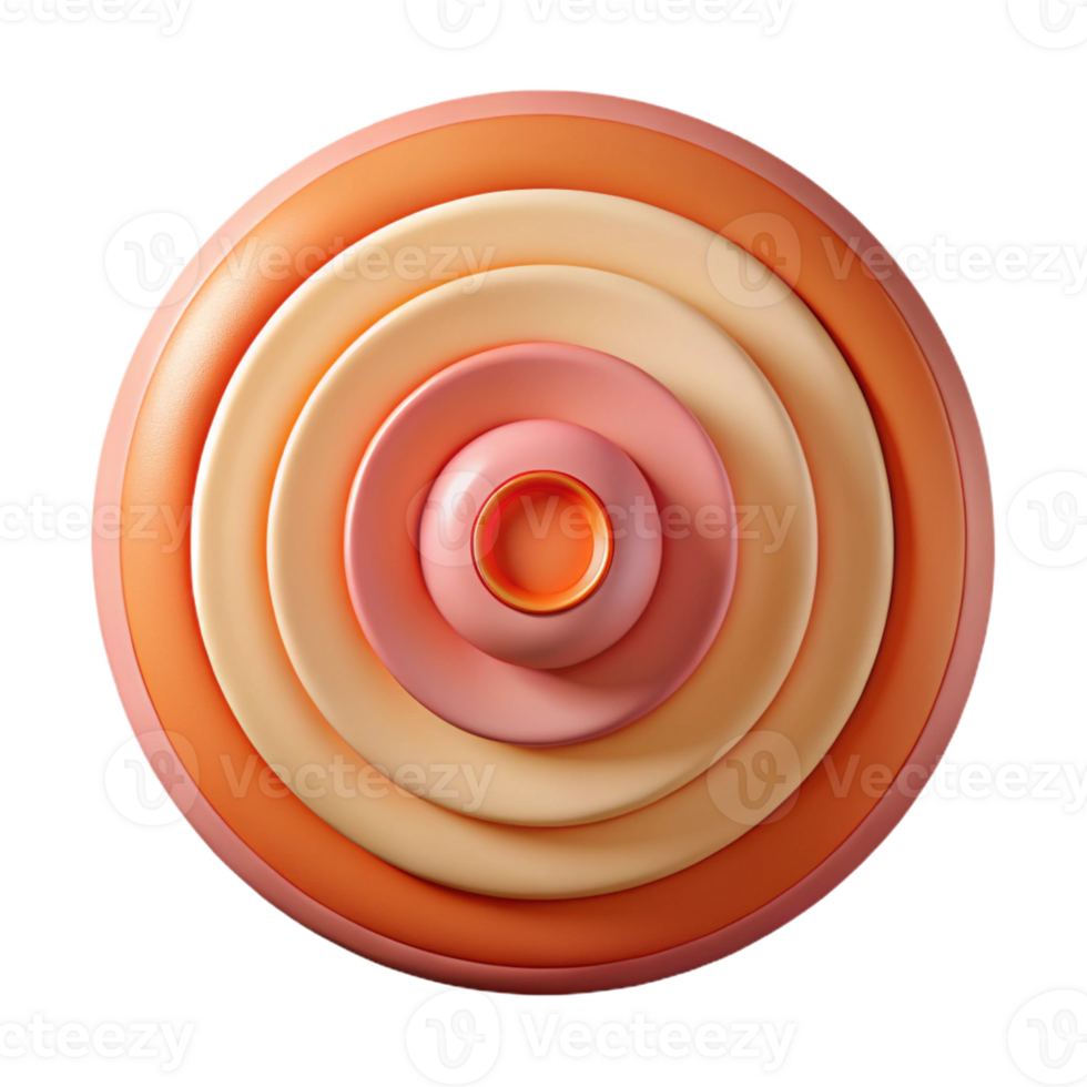 exemplary futuristic Abstract pattern of concentric circles. Flat color, single-weight stroke with Scalable Design. high resolution png
