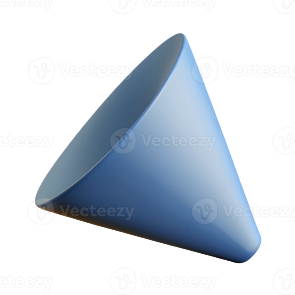standout avant-garde Geometric silhouette of a cone. Crisp edges, single-weight stroke, with Scalable Design. impeccable png