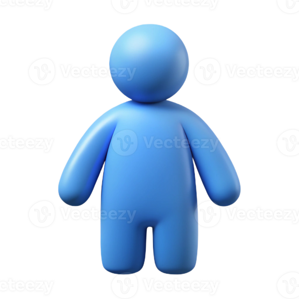 quintessential futuristic Human figure icon with simple head and body. Crisp edges, symmetrical with Scalable Design. perfect clarity png