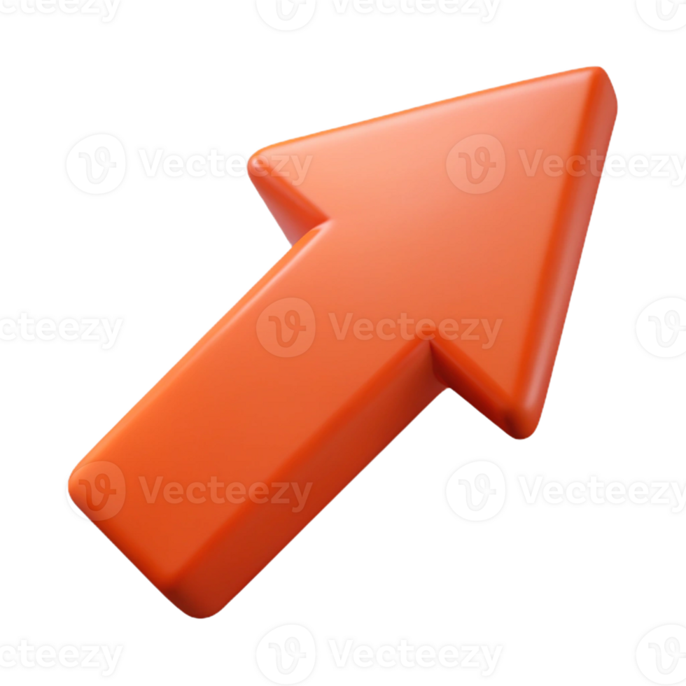 striking unforgettable Isometric arrow pointing upwards. Minimal, scalable, single-weight stroke with Scalable Design. png