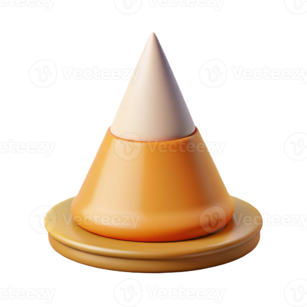 immaculate signature Cone character with a flat base and pointed top. Flat color, clean lines, symmetrical with Scalable Design. png