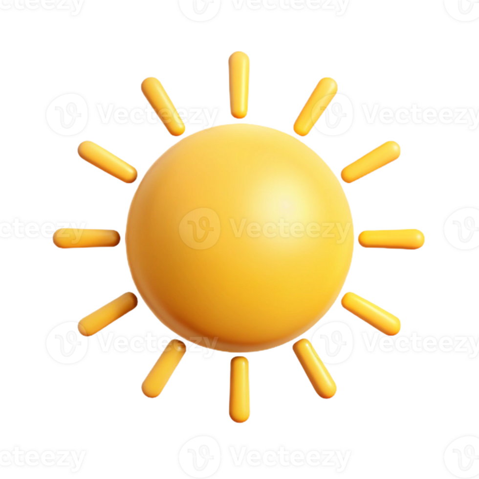 notable retro Minimalist sun icon with straight rays. Crisp edges, flat color, single-weight stroke with Scalable Design. precision png