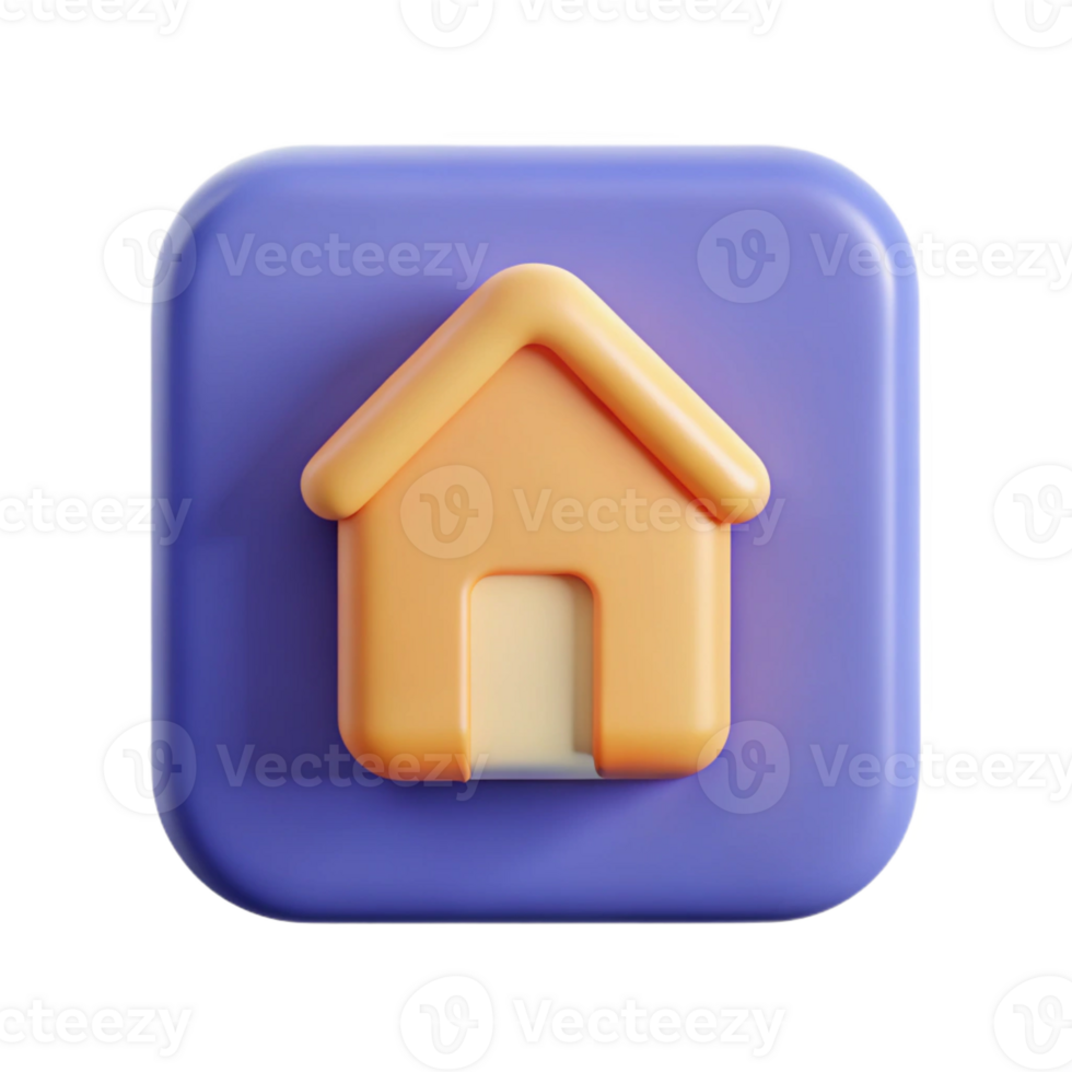 inspired victorian Square badge with a simple house icon. Minimal, crisp edges, single-weight stroke with Scalable Design. handcrafted png