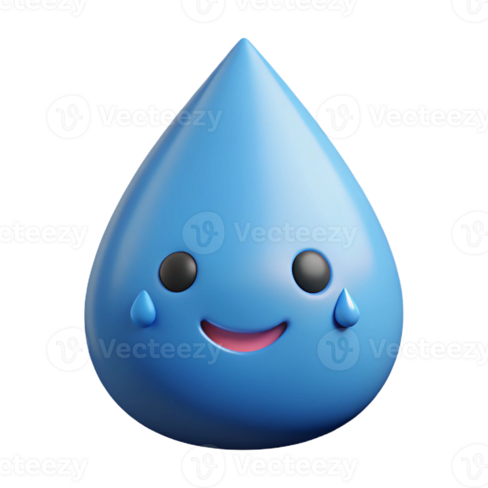 stunning signature A simple raindrop character with a smiling face. Clean lines, minimal design, flat color with Scalable Design. png
