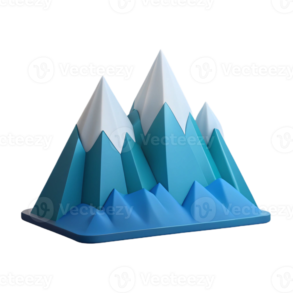 striking impressionist Minimal geometric mountain range. Flat color, clean lines with Scalable Design. detailed png