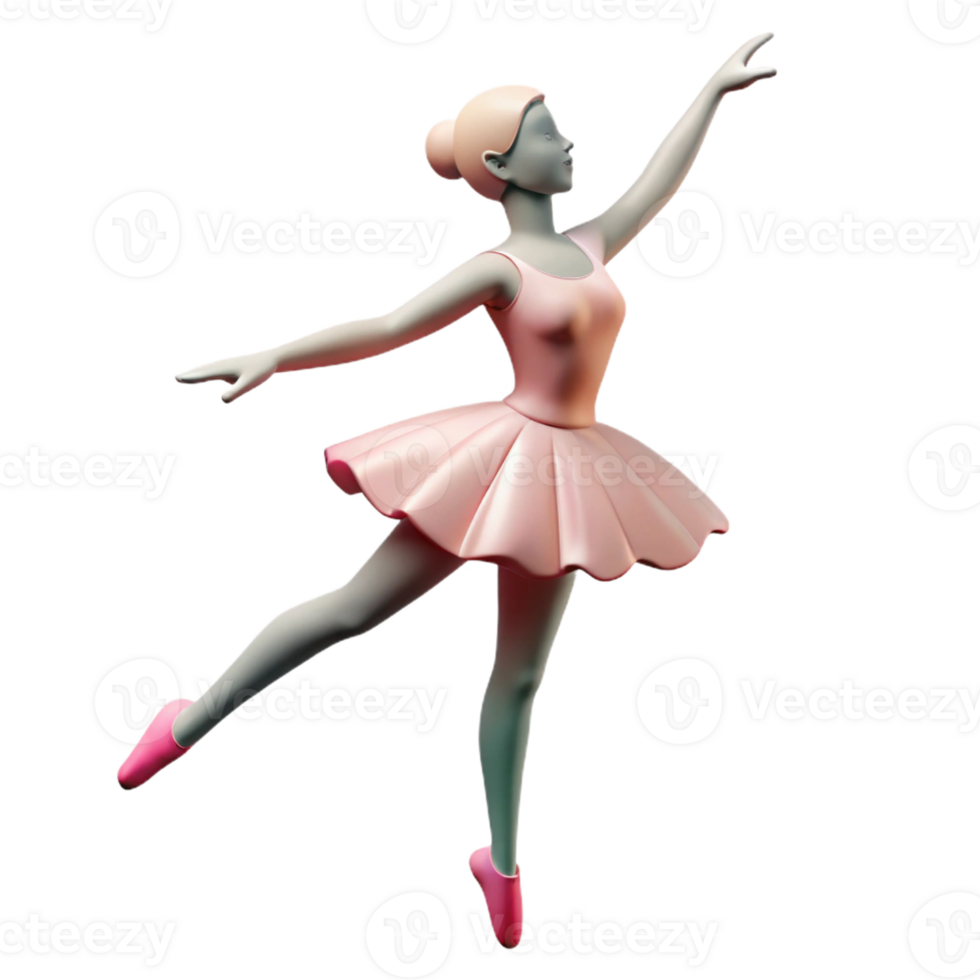 spectacular mid-century Silhouette of a graceful ballerina. Clean lines, flat color, with Scalable Design. fine detail png