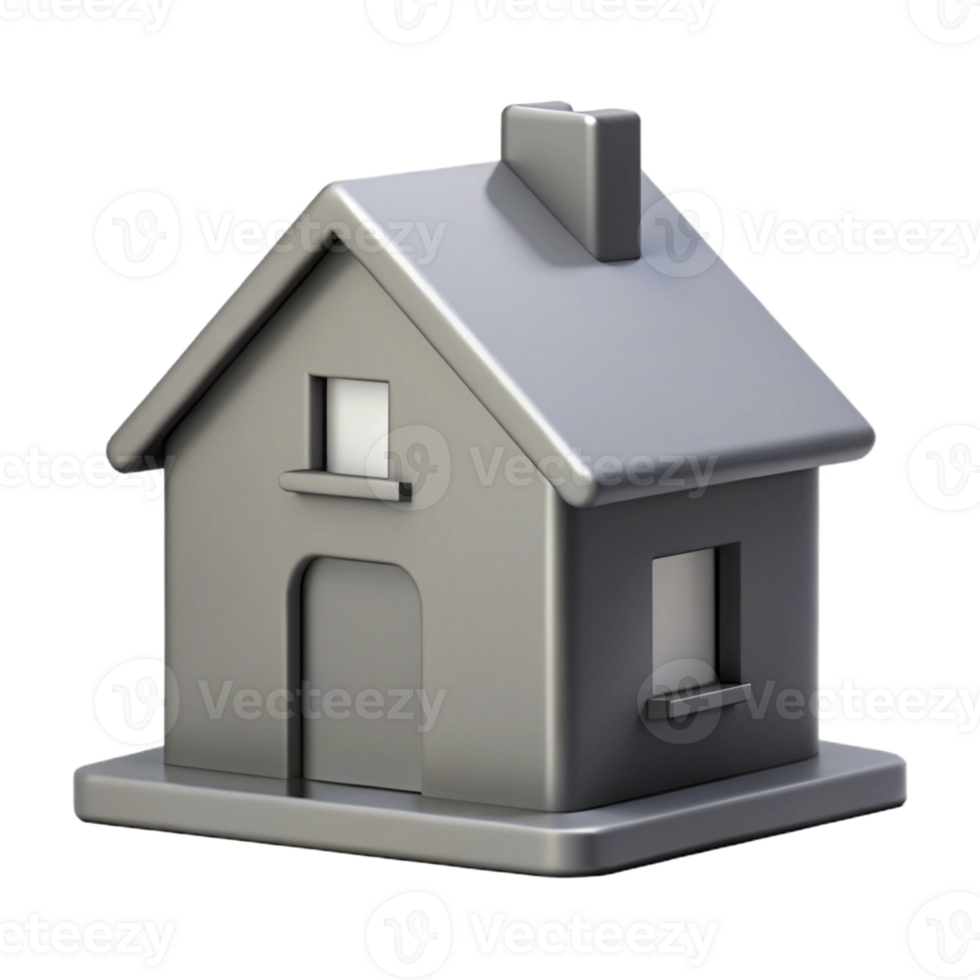 peaceful splendid Minimal silhouette of a house. Clean lines, flat grey, single-weight stroke with Scalable Design. perfect clarity png