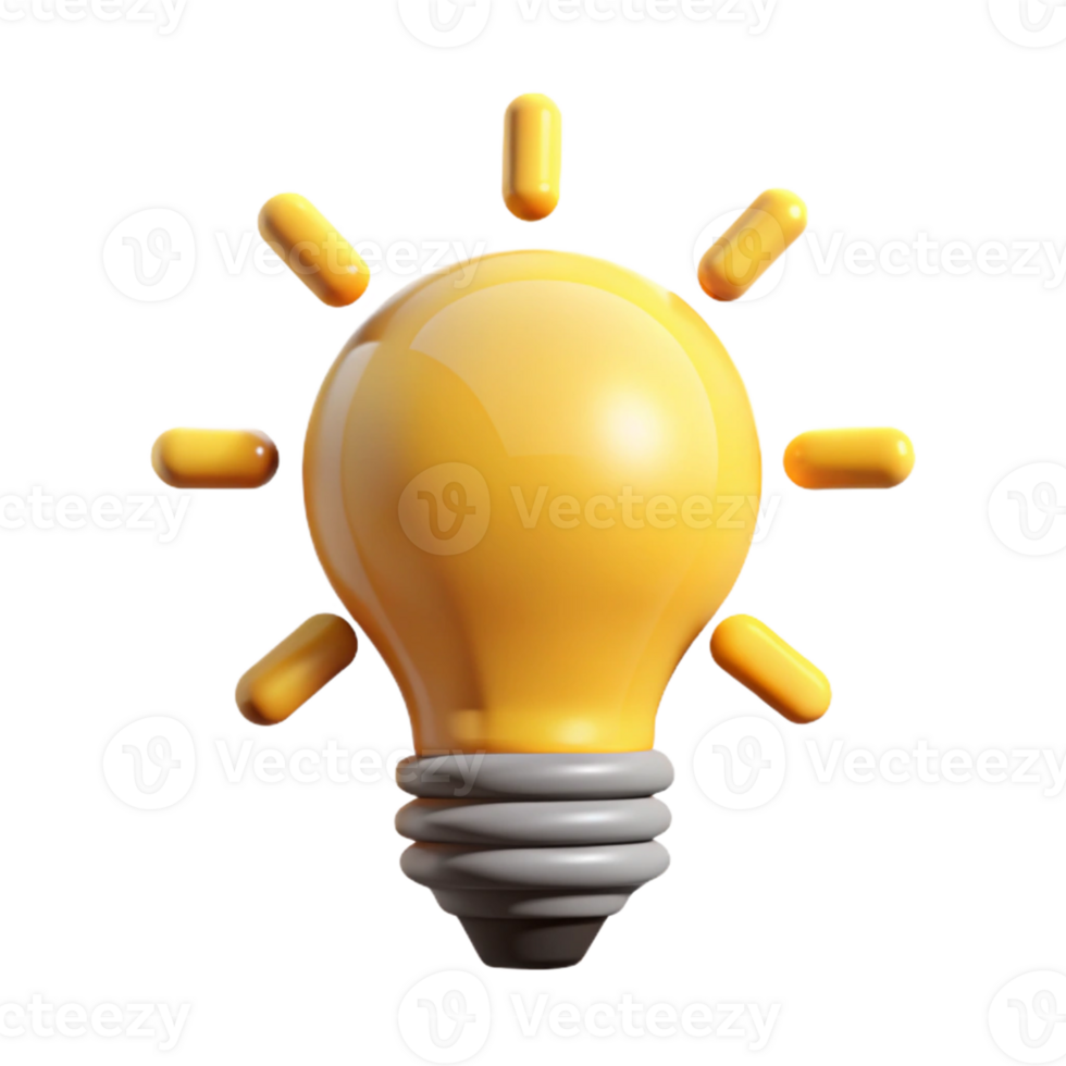 mesmerizing classic Minimalist lightbulb logo. Clean lines and flat yellow color with Scalable Design. genuine png