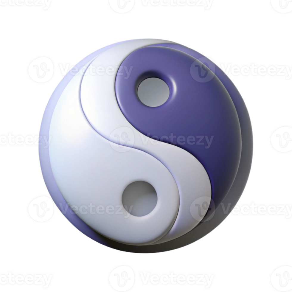 wonderful iconic Symmetrical silhouette of a yin-yang symbol. Clean lines, minimal design with Scalable Design. png
