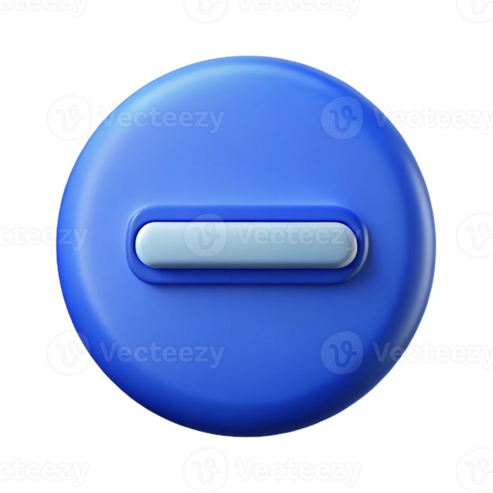 hypnotic dramatic modern Symmetrical minus sign in sapphire blue. Clean lines, with Scalable Design. detailed png