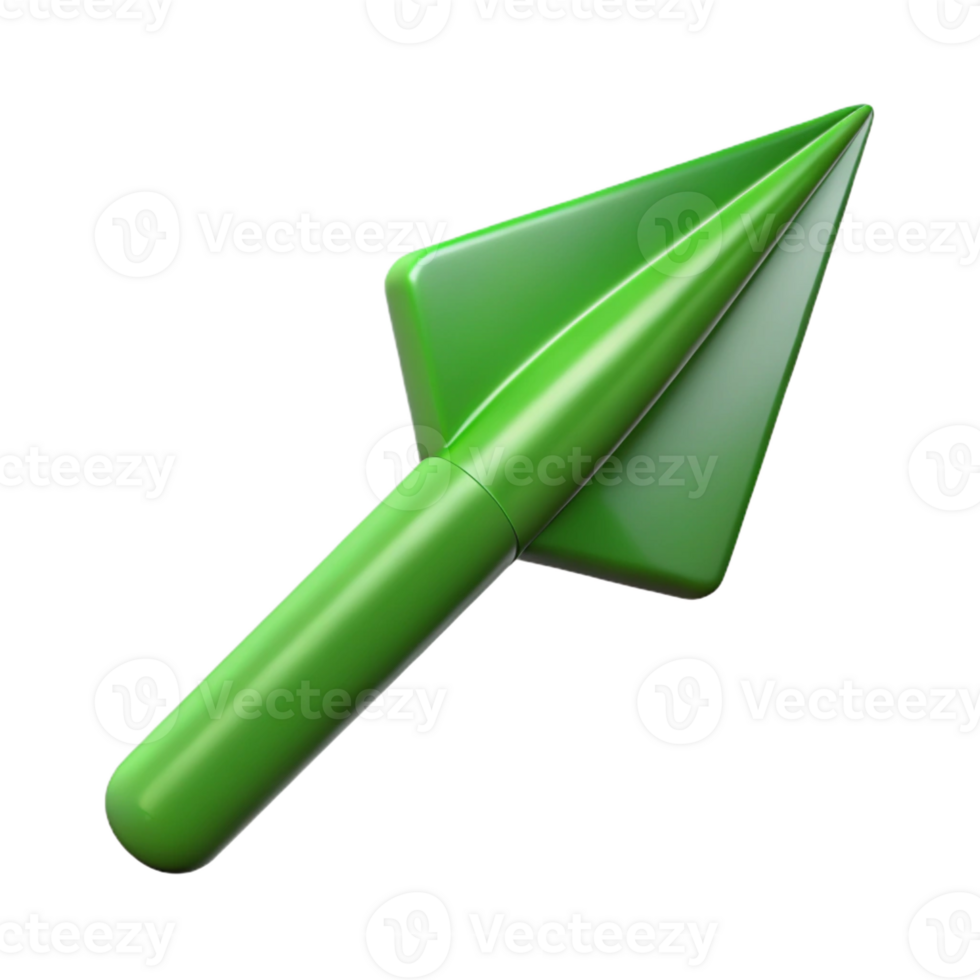 romantic stunning Single-weight stroke, abstract arrow, symmetrical, clean lines, green with Scalable Design. high quality png