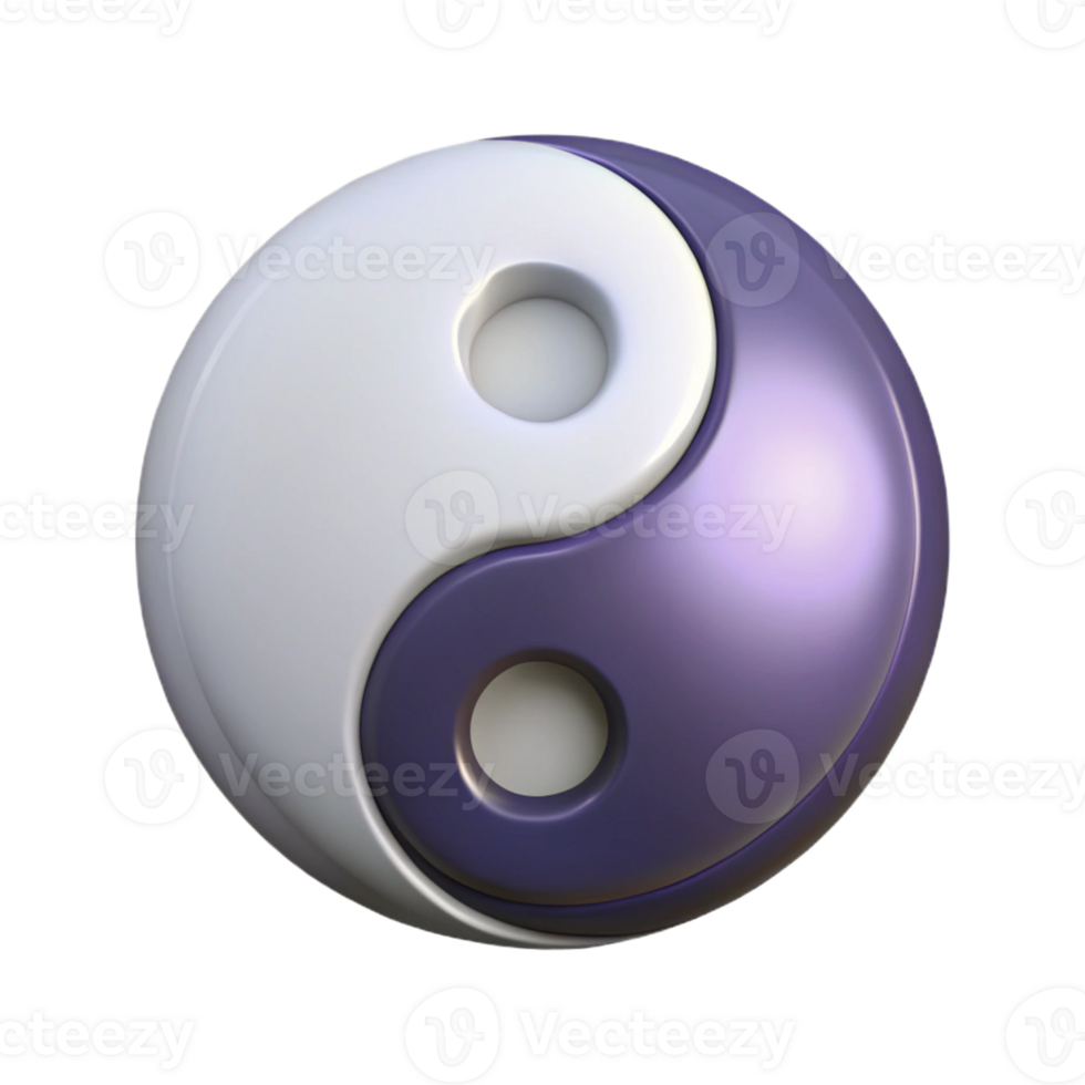 tranquil gorgeous Symmetrical outline of a Yin Yang symbol. Crisp edges, single-weight stroke, with Scalable Design. 8K png