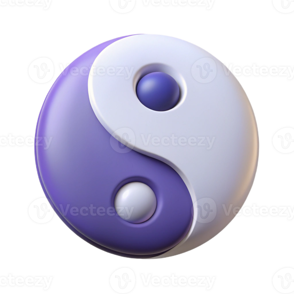 wonderful bold bohemian Symmetrical yin and yang symbol. Clean lines, flat color, with Scalable Design. 8K png