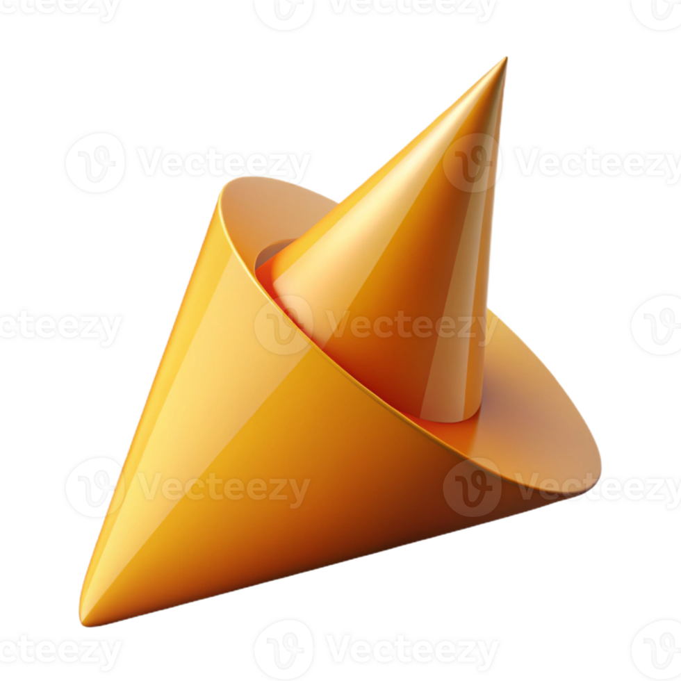 sought-after elegant Flat color isometric signpost, crisp edges, yellow with Scalable Design. 4K png