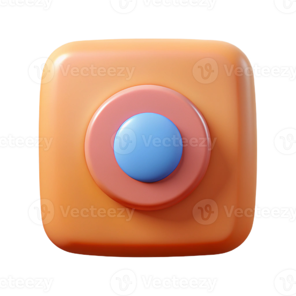 spectacular standout Square badge with rounded corners and a central circle. Geometric, with Scalable Design. png
