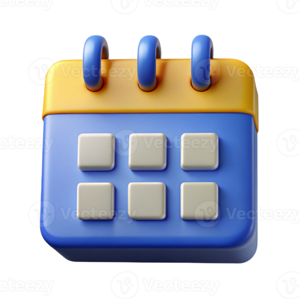 playful radiant Calendar icon with grid lines. Flat color, with Scalable Design. sharp png