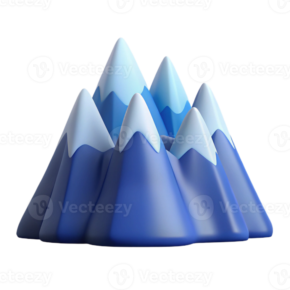 picturesque romantic surreal Scalable line art of a mountain range. Single-weight stroke, minimal, flat color with Scalable Design. luxury png