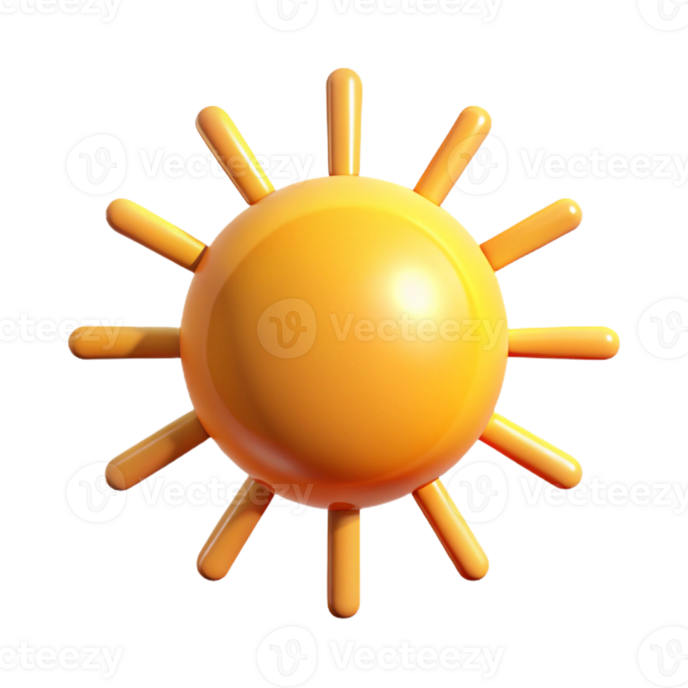 tranquil spectacular Isometric sun with rays. Scalable, minimal design with Scalable Design. crisp png