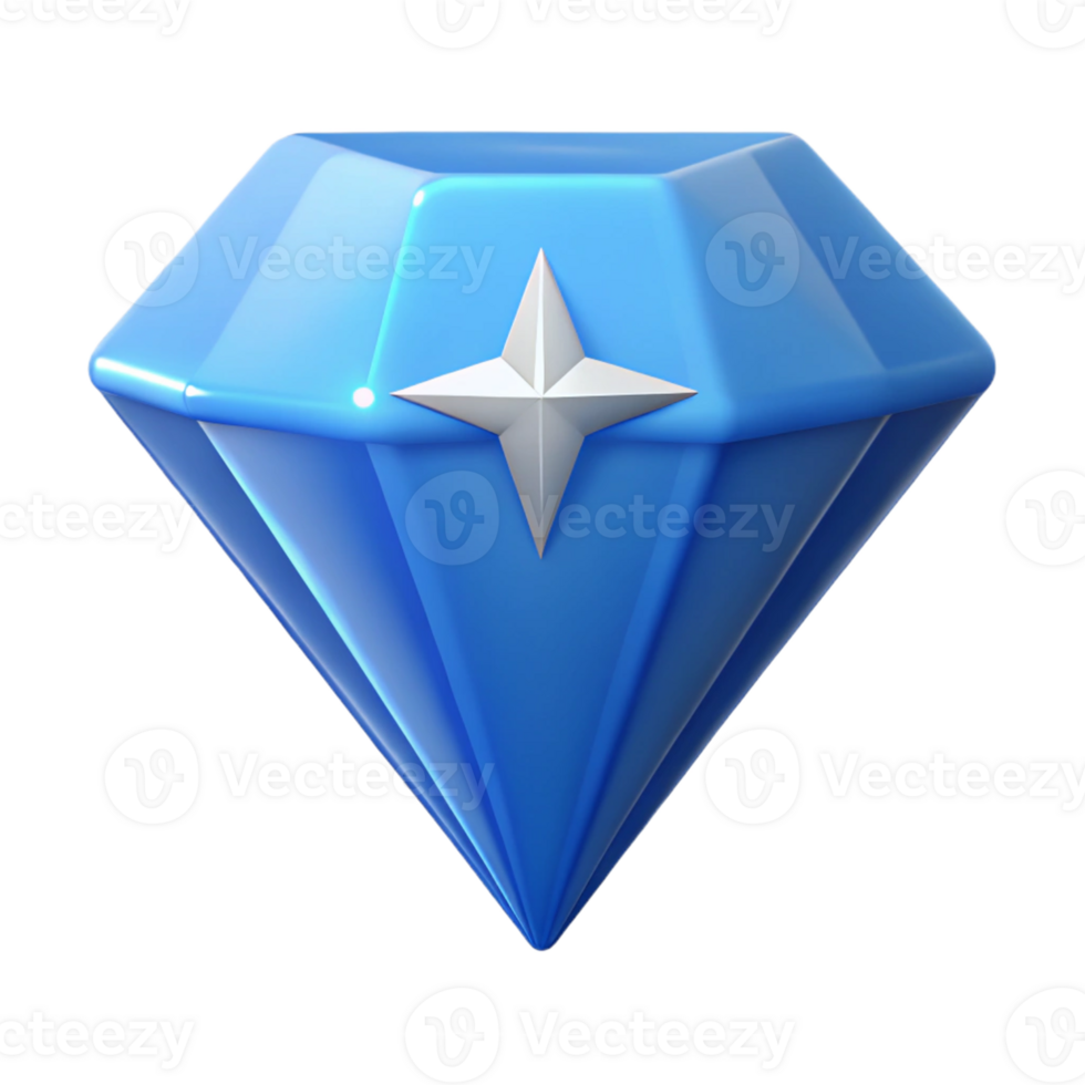 picturesque joyful artistic Diamond-shaped character with a sparkling effect. Clean lines, flat color, crisp edges with Scalable Design. professional png
