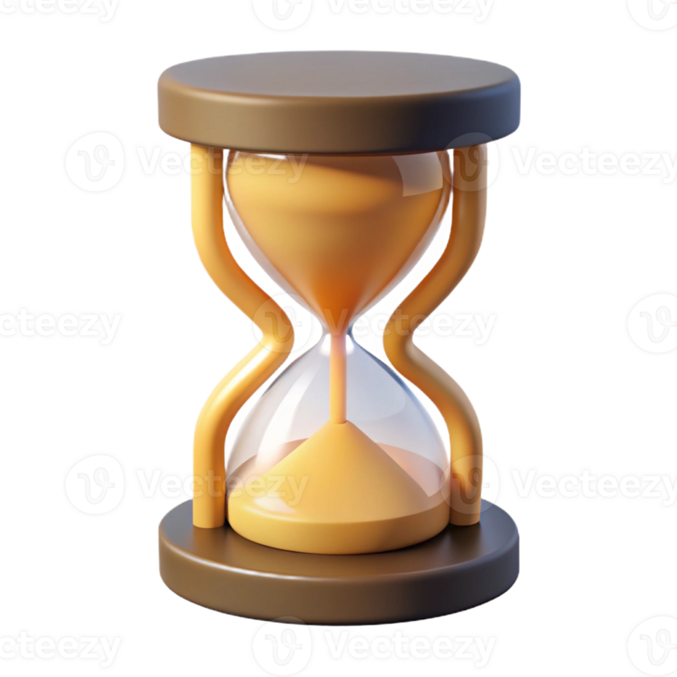 extraordinary energetic art deco Symmetrical hourglass with sand. Clean lines, flat color, with Scalable Design. elite png