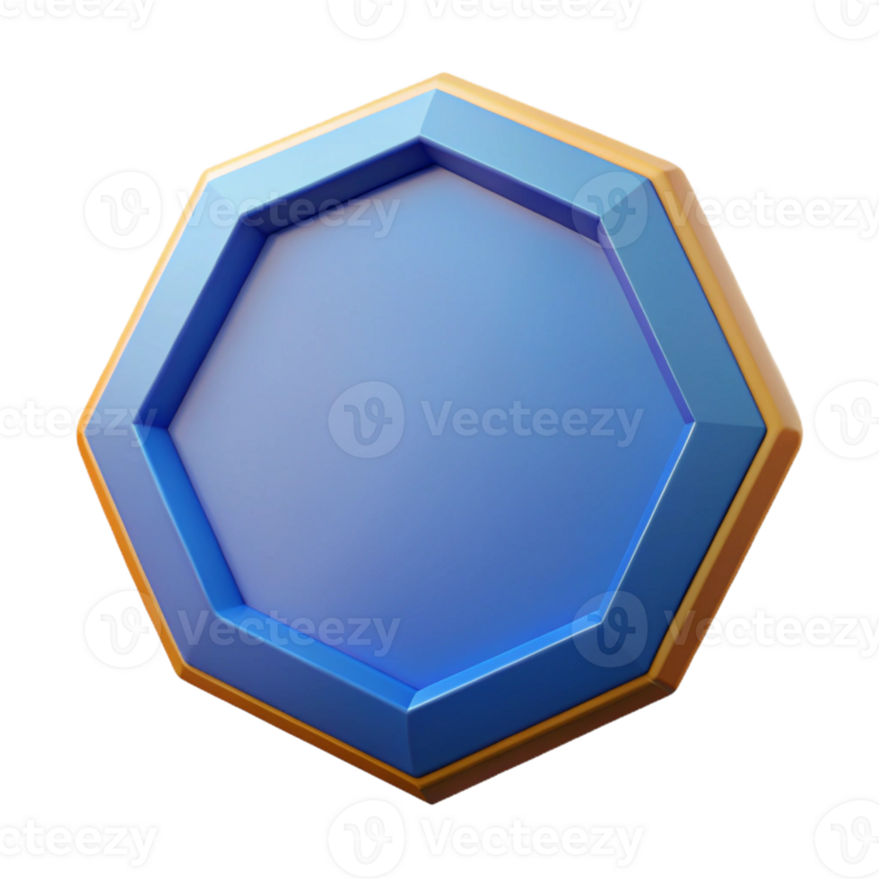 extraordinary passionate avant-garde Octagon shape, geometric, flat color, crisp edges with Scalable Design. crisp png