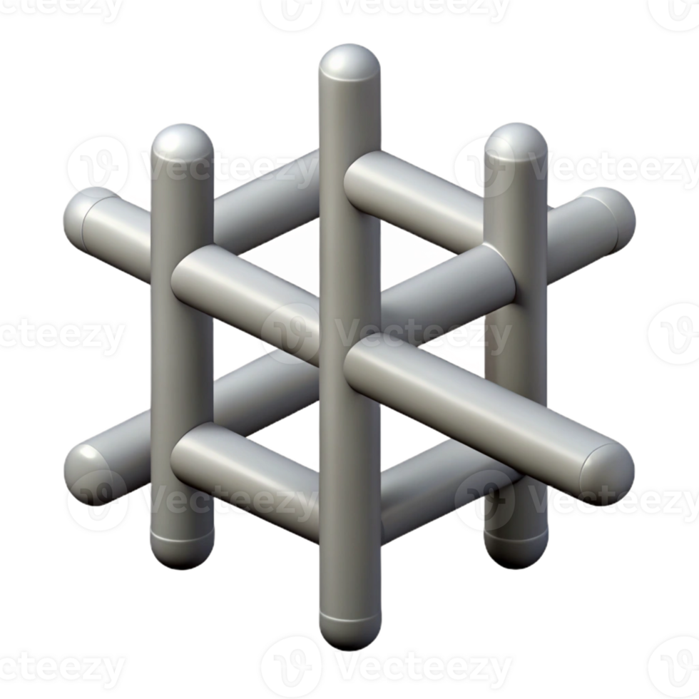 beautiful romantic impressionist Intersecting clean lines forming a grid, flat gray with Scalable Design. sharp png