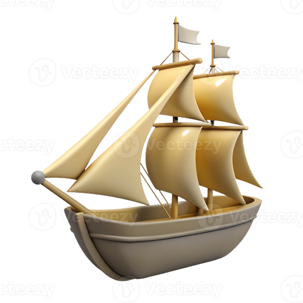 vibrant unparalleled Silhouette of a sailing ship. Crisp edges, clean lines, flat color with Scalable Design. png