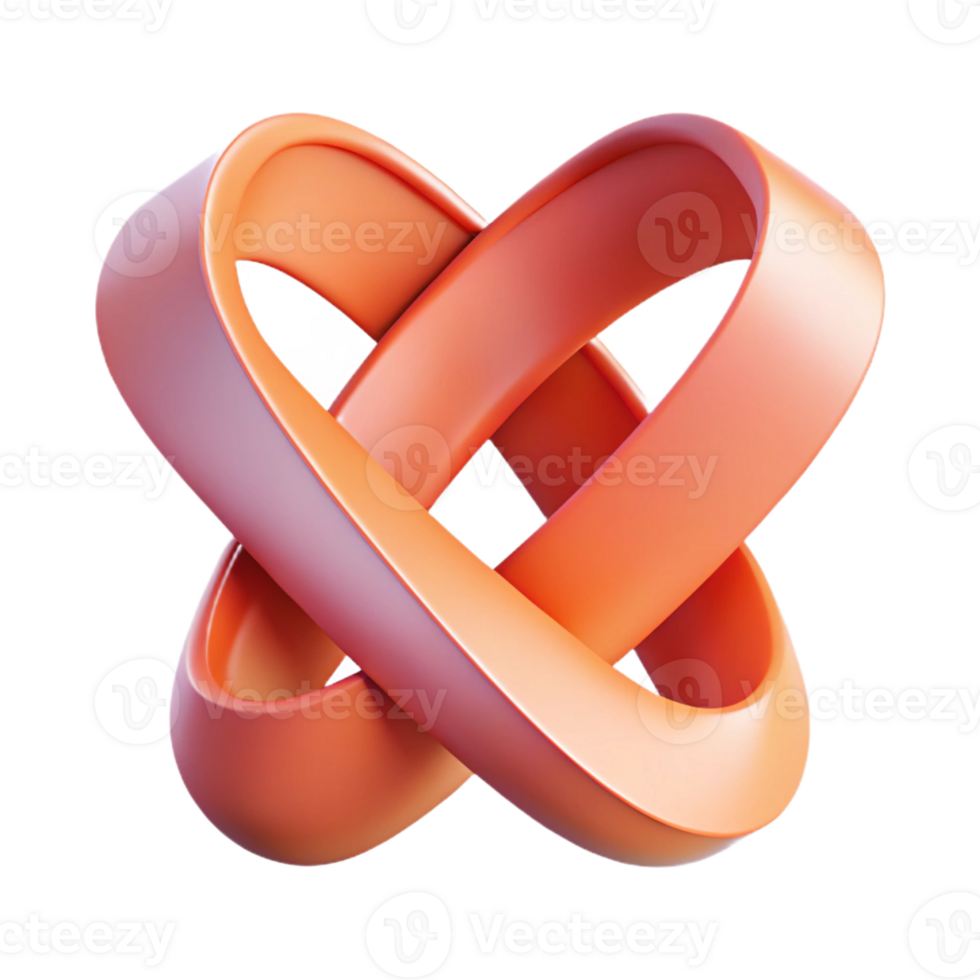 mesmerizing tranquil artistic Abstract shape resembling a ribbon. Clean lines, flat color with Scalable Design. gallery standard png