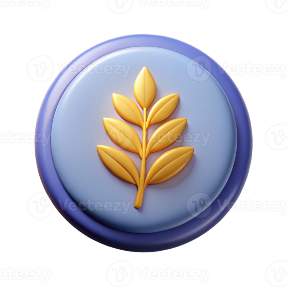 playful fascinating Oval badge with a simple leaf. Minimal, crisp edges, with Scalable Design. detailed png