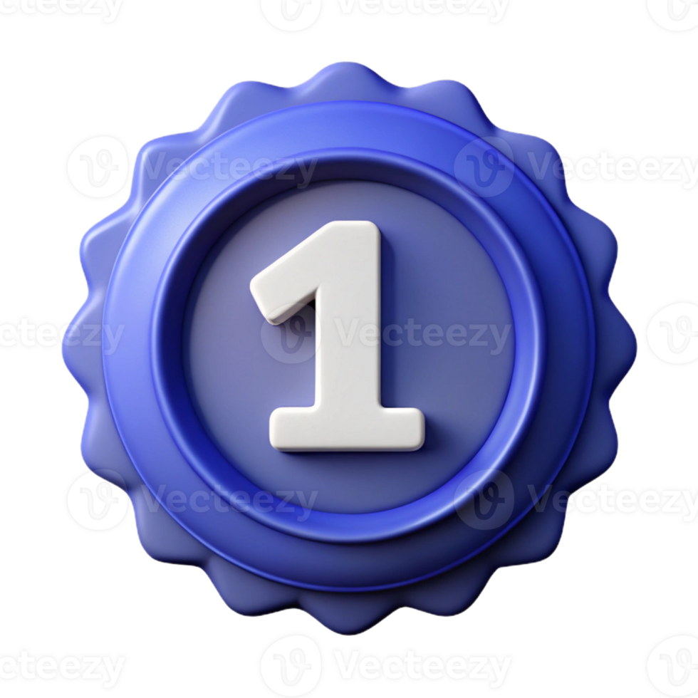 splendid remarkable Number one badge inside a circle. Clean lines, minimal design, with Scalable Design. png