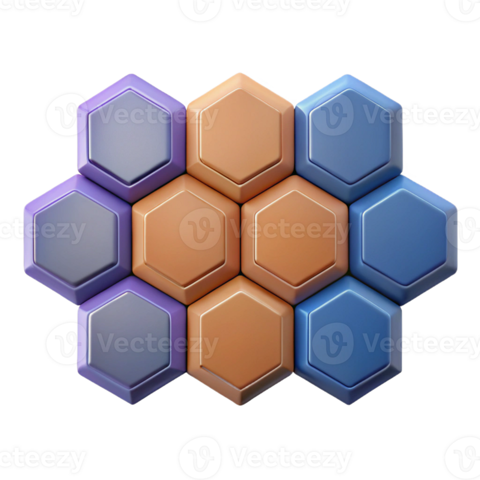 picturesque standout Flat color, geometric pattern of hexagons. Clean lines, with Scalable Design. png