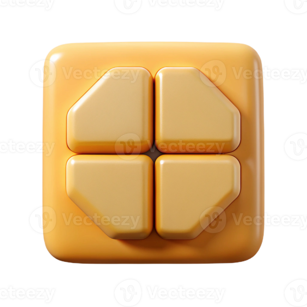 exemplary urban Square divided into four quadrants. Crisp edges, symmetrical, with Scalable Design. sharp png