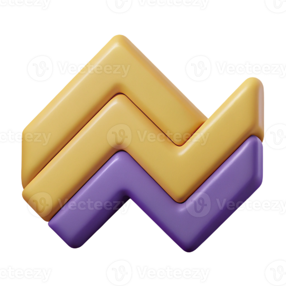 magnificent dreamy retro Zigzag pattern, flat color, single-weight stroke, with Scalable Design. 4K png