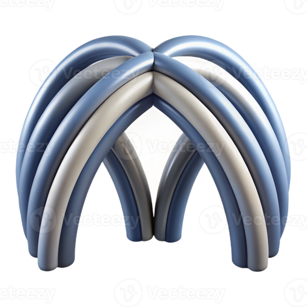 tirar o fôlego boêmio simétrico composição do curvado linhas. fresco arestas, mínimo Projeto com escalável Projeto. 8k png