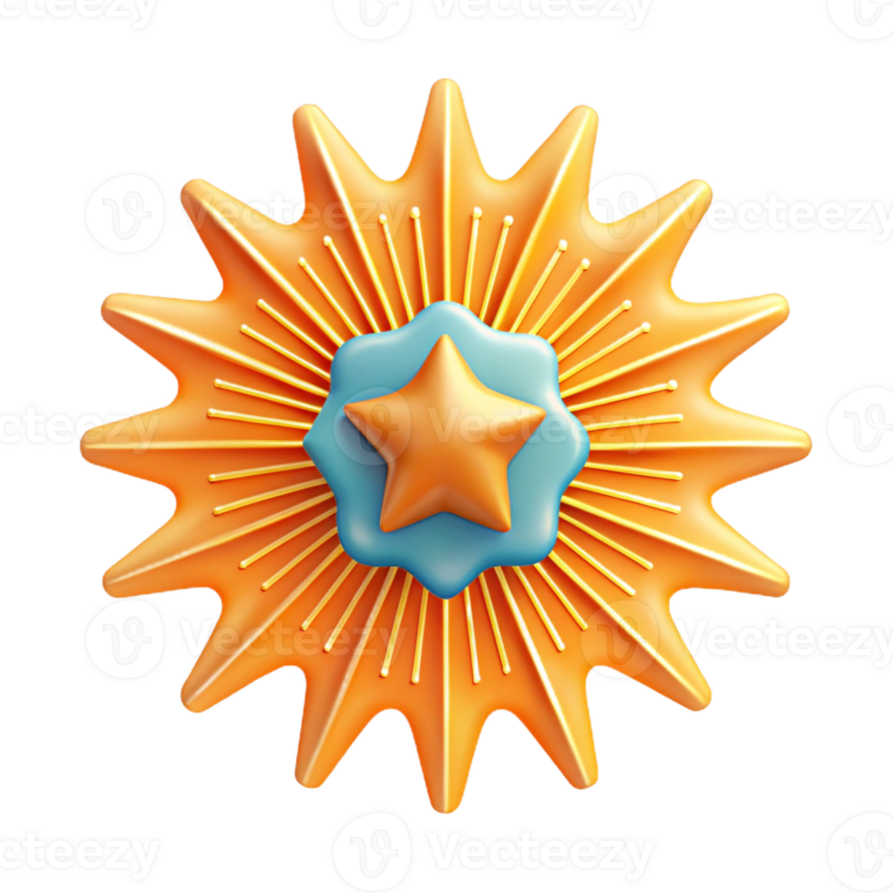 splendid signature Burst badge with radiating lines. Symmetrical, clean lines, with Scalable Design. png