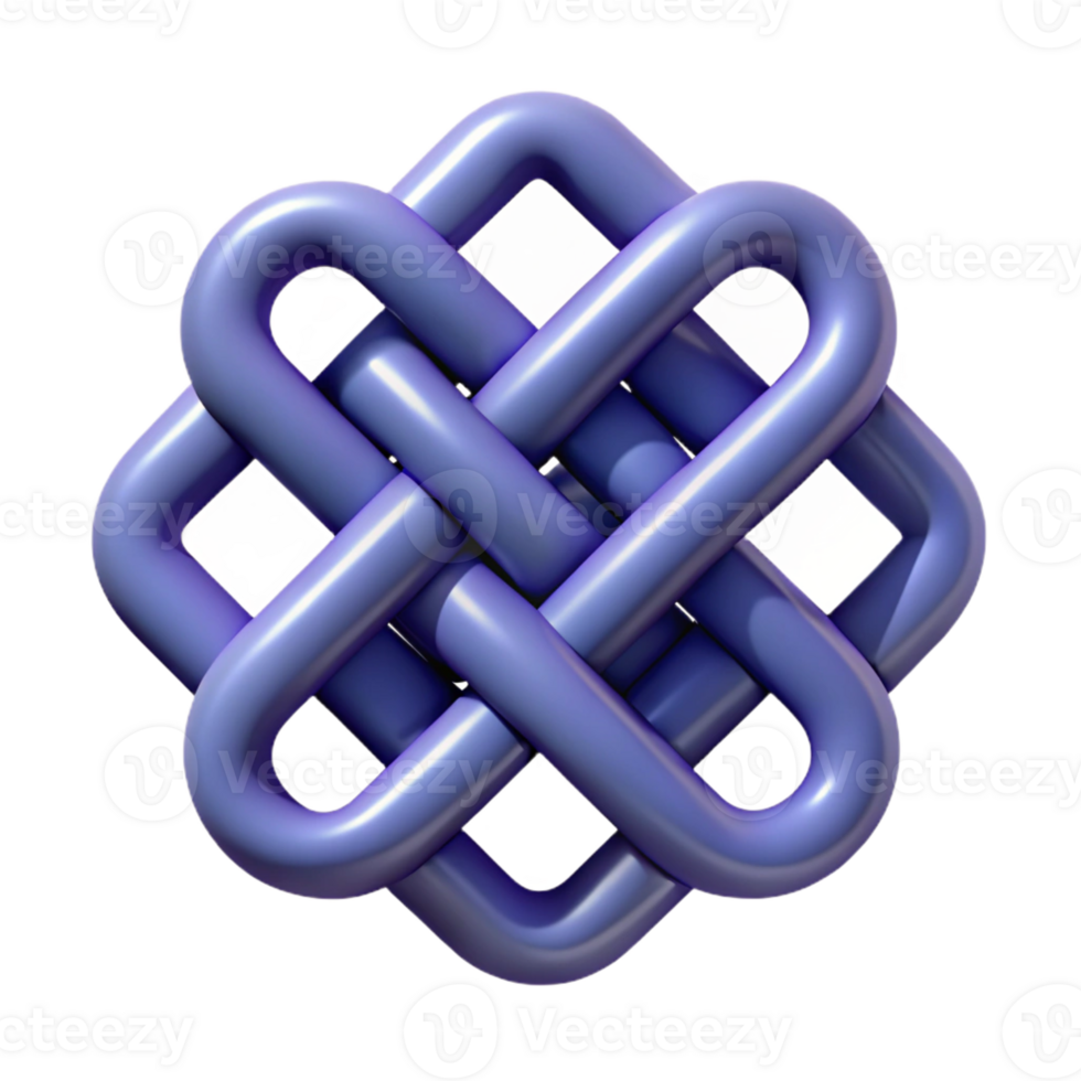 splendid quintessential Geometric pattern of interlocking squares. Symmetrical, single-weight stroke, with Scalable Design. png