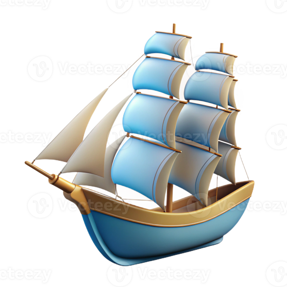 immaculate tranquil victorian Silhouette of a sailing ship. Crisp edges, clean lines, flat color with Scalable Design. high quality png